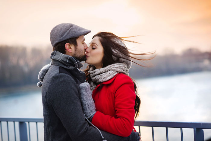 Valentine's Day, man and women kissing, authentic love, parents, family love 