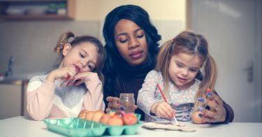 nanny with girls