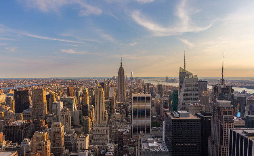 things to do in nyc, new york, nyc activities, new york city downtown skyline at sunset