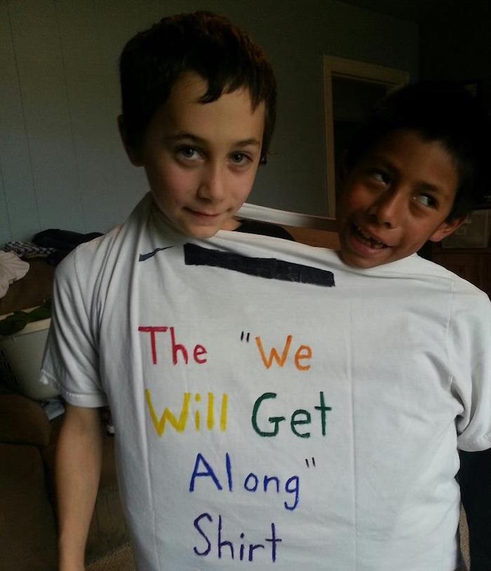 get along shirt, shirt, fight, resolved, siblings, rainbows, sibling conflict