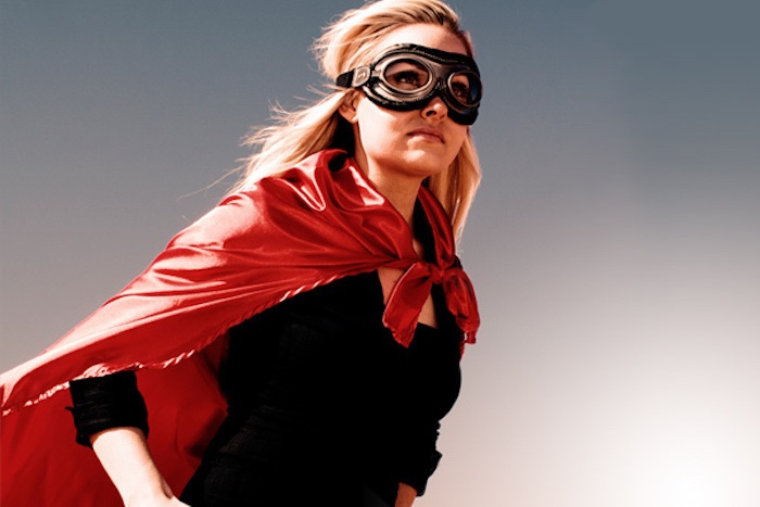 superhero, superheroes, mom, mother, cape, mask, red, black, blonde, woman, super, powers, super powers, hero, work