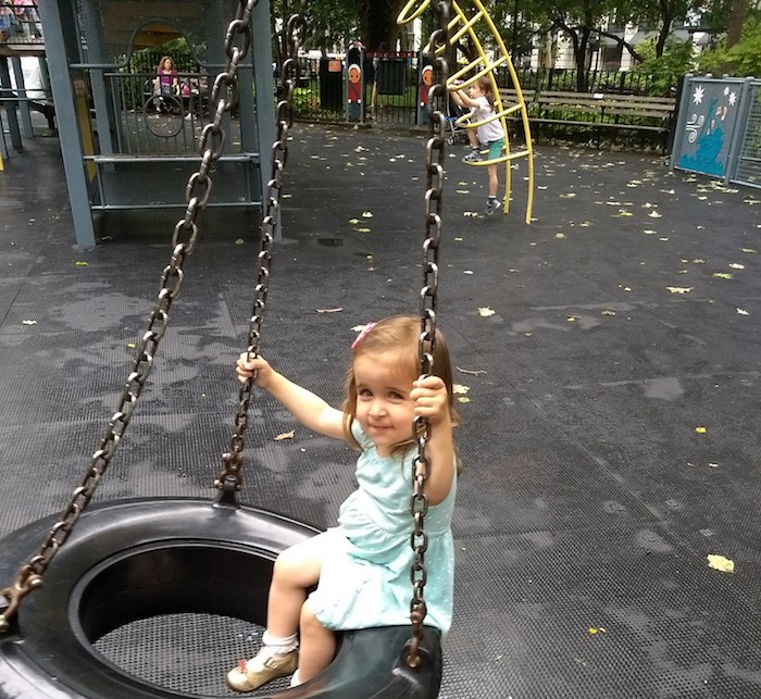 summer staycation nyc, kids, outside, water summerpark swing tire outside summer happy