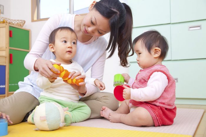 asian nanny with babies